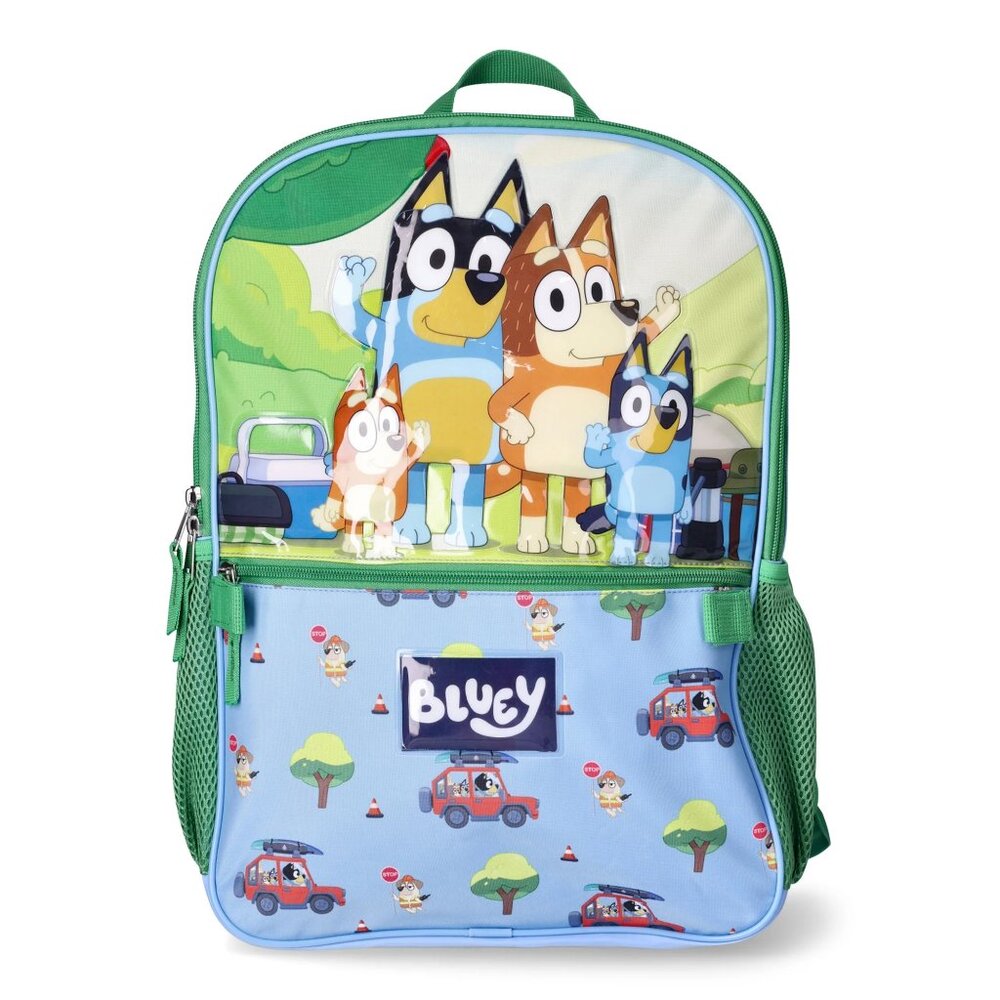 Bluey Kids Laptop Backpack 17" Set with Matching Lunch Tote Bag Adjustable Strap - Picture 4 of 10
